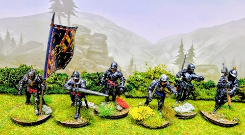 28mm medieval foot soldiers - medieval, x
