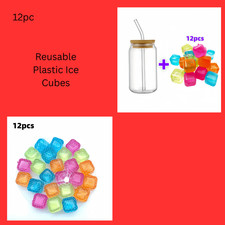 Reusable plastic ice - plastic, cubes