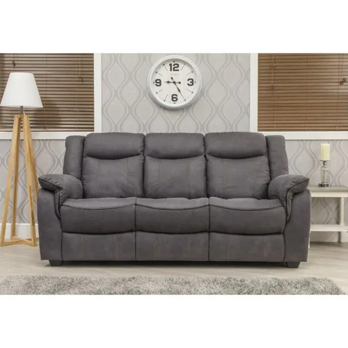 Brooklyn charcoal fabric - charcoal, 3
