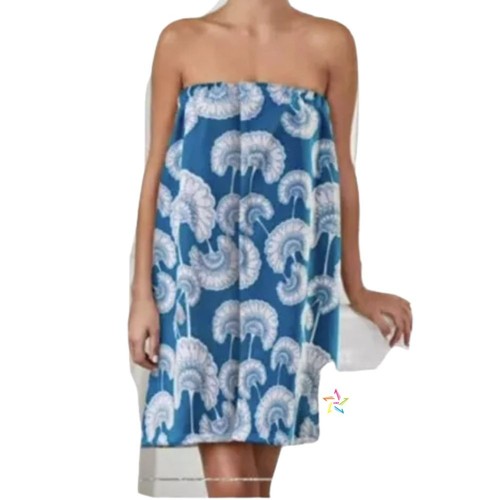 Microfibre towel wrap blue - microfibre,