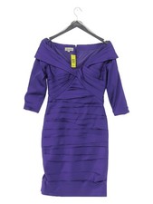 Irresistible A-Line Midi Dress UK10 in Purple