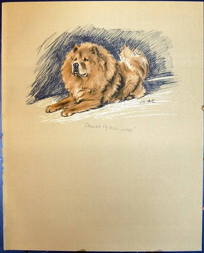 Original old vintage print - old,