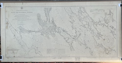 1920 nautical coastal chart - 1920,