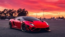 LAMBORGHINI RED SUNSET
