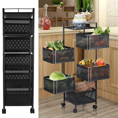 Kitchen rotating trolley shelf - kitchen,