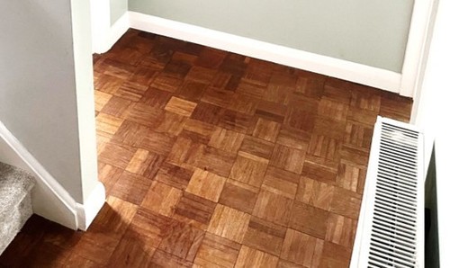 Teak parquet flooring - teak,