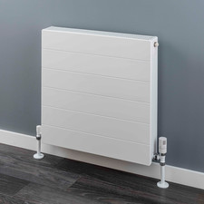 Horizontal White Flat Panel Landscape Radiators VOLTA DOUBLE Convectors 