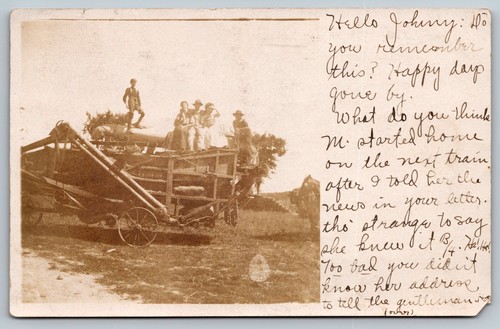 Farm threshing machine 1910 - farm, machine,