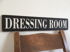 Dressing Room Sign Wooden