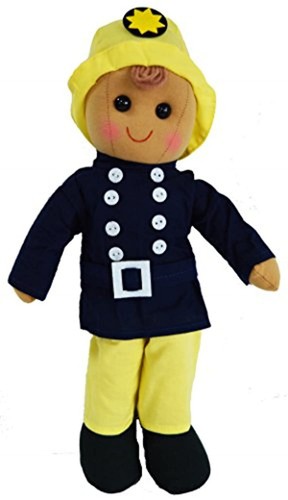Fireman doll dressed his - dressed, in