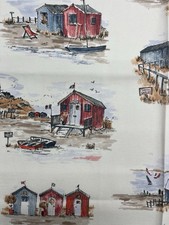 Beach Hut Fabric - Sandbanks