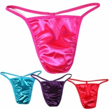 UK Men Sexy Silky Satin Briefs