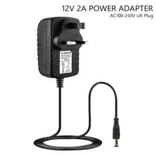 Power Supply UK Plug 12V 2A AC/DC For CCTV DVR Camera Kits UK