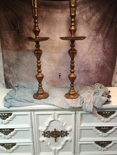 Pair, Moroccan Etched Brass