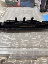 Titanic Model. Coal Hand Carved model of Titanic 