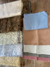 Bundle Of Mohair Fabric And Ultra suede For Bear Making