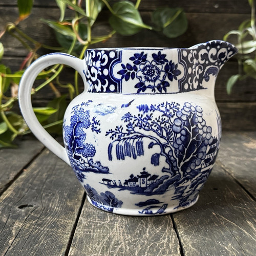 Willow pattern jug 1920s - willow,