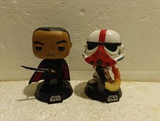 Funko Star Wars Bobble Heads, 380 Moff Gideon & 350 Incinerator Stormtrooper