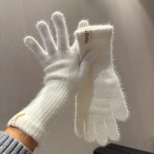 Womens wool cashmere gloves - womens,
