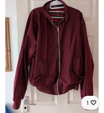 Mens Burgundy Harrington