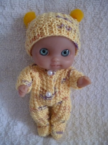 Hand knitted set for - , 5"