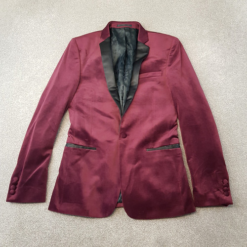 Asos jacket 38r burgundy - asos,