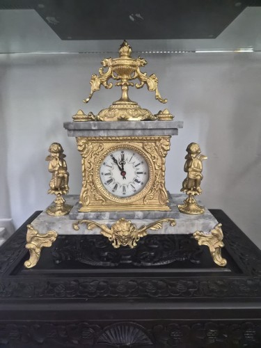 Antique french figural marble - french,