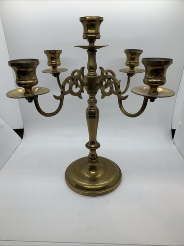 Vtg brass arm - brass, candelabra