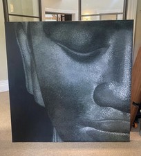 Large Buddha Painting Textured