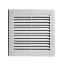White Air Vent Grille 150mm x 150mm 6'' x 6 inch Louvre Flat Ventilation Cover 