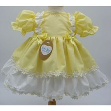 Baby & Girls Dress Lemon/White