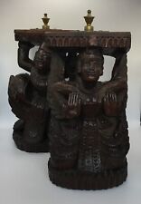 Malaysian Pair Of Carved