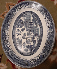 Vintage Washington Old Willow Pattern Oval Platter 11 1/2 x 9 inch