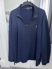 Ralph Lauren Ribbed Cotton Sweatshirt Top Size Xxl/ Xxxl Chest 56 Inch