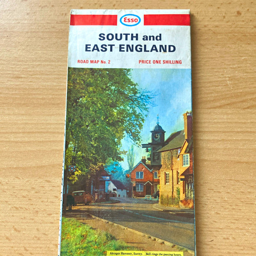 Esso road map - map, south