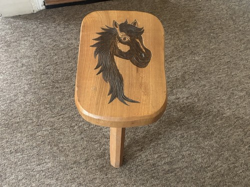 Vintage wooden stool rustic - vintage,