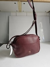 RADLEY LONDON DESIGNER WOMENS BURGUNDY RED LEATHER CROSSBODY SATCHEL HANDBAG NEW