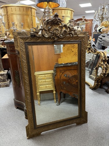 Fine french gilt mirror - french,