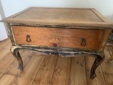 Retro Mid Century Painted Italian Florentine Bedside Table 1950s # 2 