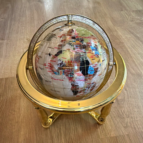 Rotating tabletop world - rotating, globe