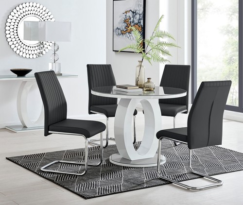 Giovani round white gloss - giovani,