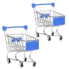  2 Pcs Play Grocery Cart