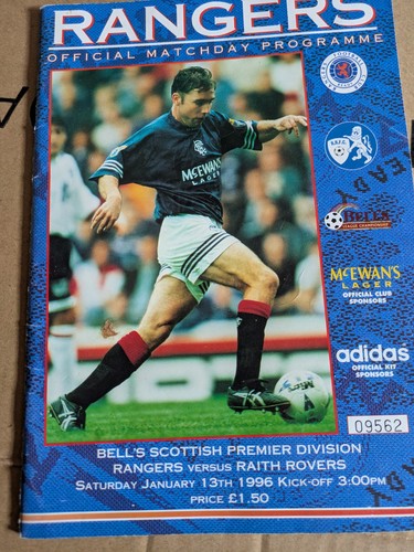 Rangers raith rovers 1 - rovers, 13/1/96