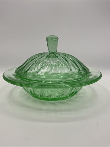 Bagley uranium glass art deco - glass,