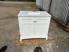 Rubeza  900mm Pergamum Vanity Unit & Carrara Marble  Top 