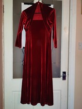 Red Velvet Dress Halloween Costume Size 10 Age 11+