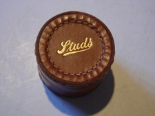 Vintage leather stud box with