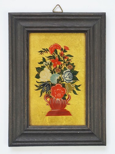 Original framed antique folk