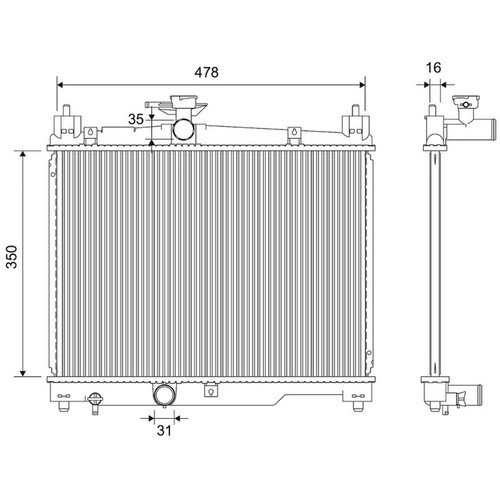 Valeo engine radiator - valeo,