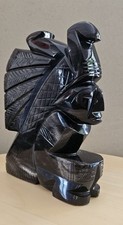 Hand Carved Obsidian Aztec